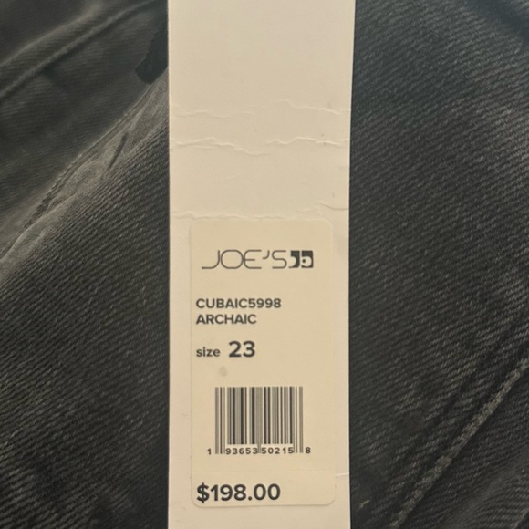 Joe’s Jeans Black The Honor High Rise Vintage Straight Jeans NWT 23 - Picture 8 of 9